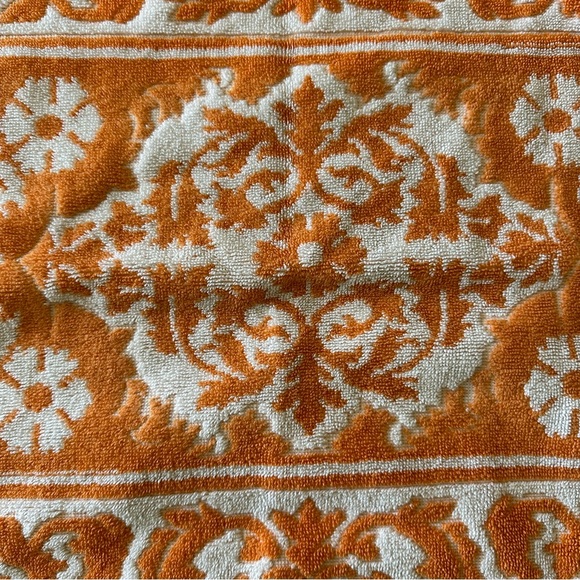Vintage Sears Drylon Towel Set - Orange - Picture 6 of 8